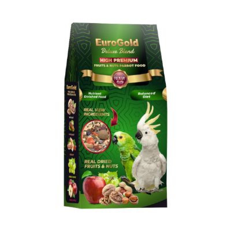 EUROGOLD DELUXE PAPAGAN FRUİTS&NUTS 650 GR